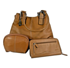 TIGNANELLO Women’s Leather Brown Purse/Shoulder Bag Handbag picture