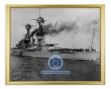 USS CALIFORNIA BATTLESHIP BB 44 US NAVY 1921 8X10 GOLD FRAMED PHOTO picture
