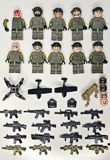 Custom Military Brick Minifigure Squad – Aftermarket/Custom Parts Hand Assembled picture