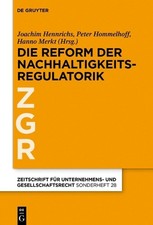 Zur Revision Der Eu-Nachhaltigkeitsregulatorik by Joachim Hennrichs (German) Har picture