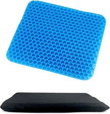 Gel Seat Cushion Cooling Breathable Non Slip Car Office Home Chair Blue picture