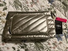 THINK ROYLN Quilted Crossbody Bag With Pouch Zip Closure Champagne Pearl RFID picture