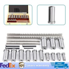 Keyway Broach Kit 22 Pcs Keyway Broach Set Collared Bushing Shim Set Fitted Box picture