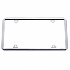 Plain License Plate Frame, Chrome Plated Metal picture