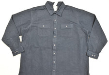 L.L. Bean Traditional Fit Men Chamois Cloth Shirt XXXL Tall Navy Blue NWT picture