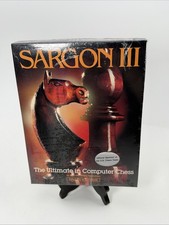 Sargon III 3 Computer Chess Game for Commodore 64 or Atari 800XL SEALED New picture