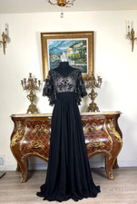 Women's Formal Embroidery bodice Mother of bride beaded Long Evening dress picture