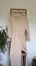 NEW FREE PEOPLE Sz XS KEEPIN IT REAL ONE PIECE JUMPSUIT IN CHANTRELLE CREAM picture