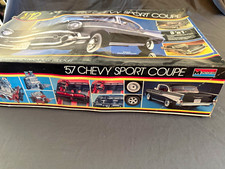 Vintage Monogram 1957 Chevy Sport Coupe 1/12 Scale Built Model Kit #2800 Box picture