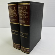 Scott's Standard Methods of Chemical Analysis Fifth Edition Vols 1 & 2 HC 1945 picture