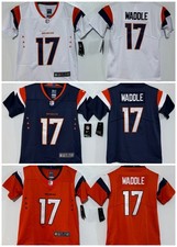 Tariffs​ Free YOUTH'S DEN Broncos #17 Jaylen Waddle Vapor Sewn Stitched Jersey. picture