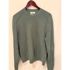 COS Mens Ribbed Crewneck Sweater Sage Green Regular Fit Large 10848607 picture