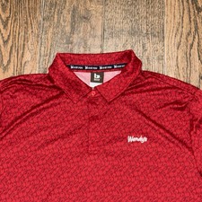Wendy's Mens Employee Staff Uniform Performance Polo Shirt Size. Large picture