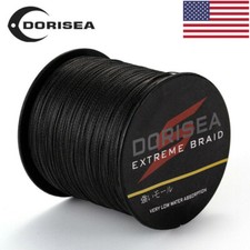 Dorisea 100M-2000M Black Extreme PE Dynema Braided Fishing Line 6LB-500LB USA picture