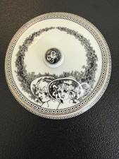 Vintage Hollóháza Art Deco Porcelain Lidded Bowl picture