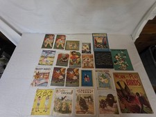 1930s 1940s Vintage Childrens Book Lot Linenette Mother Goose Peter Rabbit Sambo picture