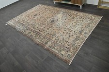 Oushak 6x10,Turkish Rug,vintage,anatolian,BROWN,kilim,Bohemian,handmade,wool picture