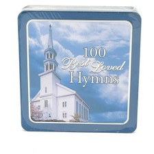 Madacy 100 Best Loved Hymns Unisex Blue Church Tin 3-CD Set New Factory Sealed picture