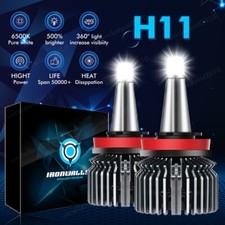 4/6/8-sides H11 LED Headlight Fan Bulbs Low Beam 6500K Super Bright High Power picture