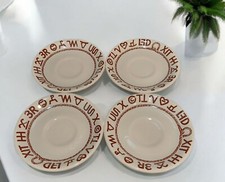 4 Westward Ho Rodeo Pattern Saucers by True West 1991 NOS picture
