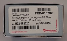 Phenomenex Synergi 4µm Hydro-RP HPLC Column – 100 x 4.6mm – Part No. 00D-4375-E0 picture