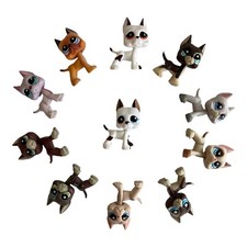 3pcs Littlest pet shop Toys bobble head great dane dogs girls Generation 3 pets picture