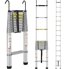 VEVOR Telescoping Ladder Aluminum Extension Step 18.5 ft Multi-purpose Portable picture