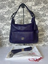 Vintage Coach Kristin Leather Satchel Purple Violet 22180 picture