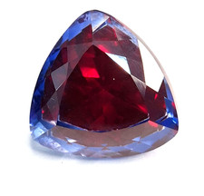 Pitambari Sapphire Trillion Cut 17-19 Ct Natural Certified Loose Gemstone RK873 picture