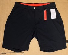 REDVANLY Men’s XL Navy Blue Golf Shorts Flat Front Performance Belt Loops picture