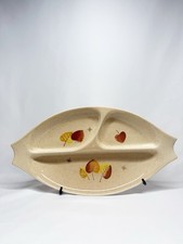 Vintage MCM Vernon Ware Sherwood Leaf Relish Tray picture