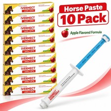 10 Pack New Paste Wormer Horse Dewormer Apple Flavor US picture