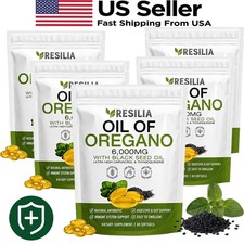 Resilia Oil of Oregano 6000mg with Black Seed Oil Softgels – 60 Capsules picture