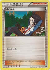 Cheren - 91/108 - Uncommon (Near Mint) Dark Explorers - Trainer (Supporter) Poké picture