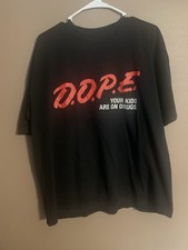 Vintage 1998 Marylin Manson mechanical animals D.O.P.E. Parody band tee Sz XL picture