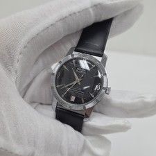Vintage Sicura 21 Jewel Men's Mechanical Watch Swiss Fancy Bezel & Black Dial  picture