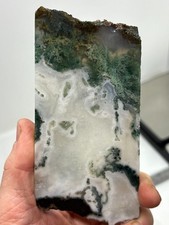 Semi-translucent Moss Agate Slab Cabbing Lapidary Carving Combo Ship Avail picture
