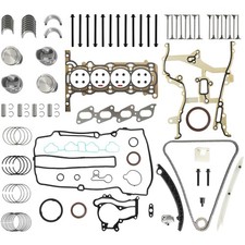 1.4 Engine Rebuild Gasket Kit w/Piston Kit & Bearings & Timing Chain Kit Fit ... picture