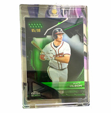 Topps 2025 Chrome Black Matt Olson #15 Atlanta Braves Serial Numbered 95/99 picture
