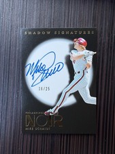 MIKE SCHMIDT 2026 PANINI NOIR SHADOW SIGNATURES AUTO #NSS-MS 16/25 PHILLES picture