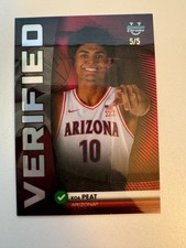 2025-26 Bowman Chrome U Koa Peat Verified Red Refractor 5/5 SSP Arizona Wildcats picture