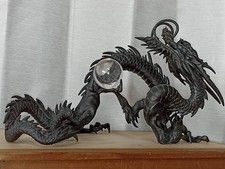 Japanese Antique (late 19thC) Bronze ‘Shōryū’ Dragon & Glass Ball picture