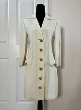 Vintage GENNY Ivory Jacket Dress, Made In Italy, Signed picture