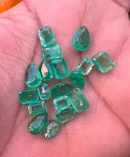 150 Ct Lot Certified Emerald Cut Natural Colombian Green Emerald Loose Gemstone picture