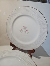4. ACI Fine China LYDIA 9214 Dinner Plates  Gold Trim  Plates  Japan picture