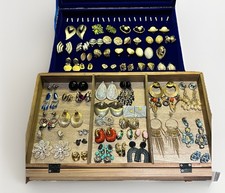 Women's Mixed Lot Earrings Multicolor Mixed Materials/Metal 50+ Pieces picture