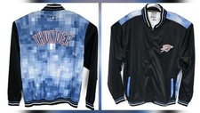 Vintage Zipway NBA Oklahoma City OKC Thunder Jacket Official Zip XL picture