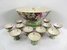 T & V (Tressemanes & Vogt) Limoges Punch Bowl and 11 Cup Set picture