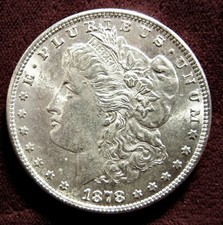 1878-S  MORGAN DOLLAR, CHOICE BU. picture