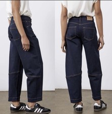 Ruti Ultimate Barrel Leg Jeans 12  Petite 12P High Rise Tapered Denim Horseshoe picture